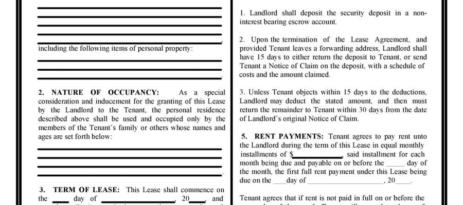 Free Florida Residential Lease Agreement | PDF | DOCX